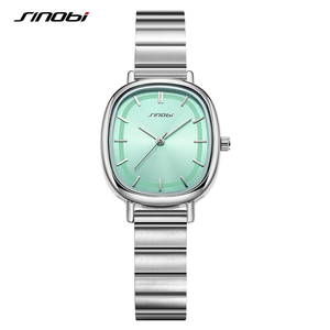 Niche Stylish Square Quartz Wristwatch Water Resistant Bamboo Texture Stainless Steel Strap - Product Image 5