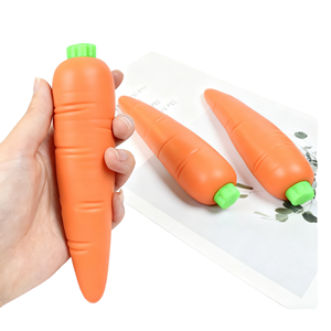 Jouet anti-stress créatif en forme de carotte à étirer et à tirer pour enfants, en TPR, réaliste, mini cadeau, 148g, unisexe, 14 ans - Product Image 1