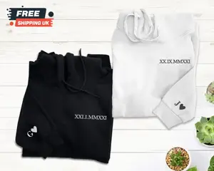 custom couple hoodie embroidery hoodies distressed unisex sets100% Cotton Velour