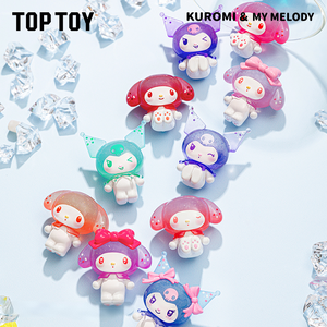 80 paquets en gros TOPTOY Sanrios <span class=keywords><strong>My</strong></span> <span class=keywords><strong>Melody</strong></span> & Kuromi Figurines miniatures style Ramune Boîte de collection de figurines mystères pour jouets cadeaux enfants - Product Image 1