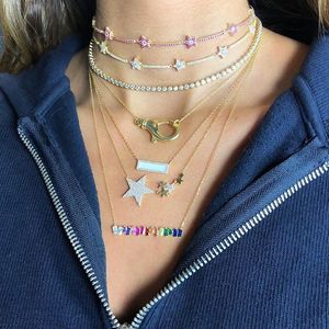 2023 Summer Latest New Design Jewelry Choker Tennis Cz Choker European Women <strong>Statement</strong> <strong>Necklace</strong> - Product Image 3