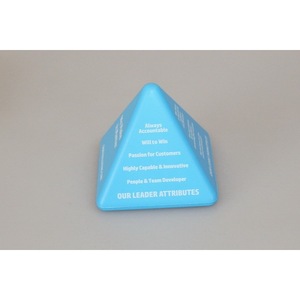 Pu Foam Pyramid Fidget Toy High <b>Rebound</b> Stress Relief Unisex 14 Years Up Cartoon Decorative Item - Product Image 1