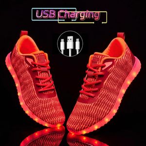 Chaussures lumineuses LED, baskets rechargeables par USB, unisexes, pour adultes, chaussures de course, de fête et de danse - Product Image 6