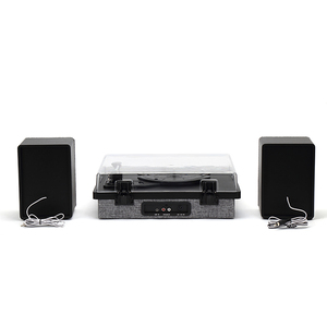 Tocadiscos Wangling con Altavoces Externos, Tocadiscos <span class=keywords><strong>de</strong></span> <span class=keywords><strong>Vinilo</strong></span> con Correa <span class=keywords><strong>de</strong></span> Transmisión, Doble Estéreo, 3 Velocidades, Inalámbrico, para Reproducir <span class=keywords><strong>Discos</strong></span> <span class=keywords><strong>de</strong></span> <span class=keywords><strong>Vinilo</strong></span> en Casa - Product Image 3