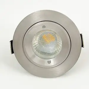 Lâmpada de teto LED embutida COB Downlight regulável 220V 110V única dupla luz LED ponto redondo