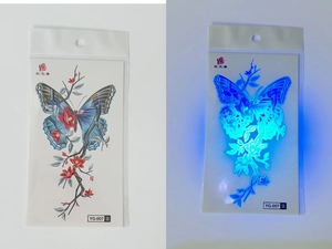 <span class=keywords><strong>Tatuaggi</strong></span> Temporanei WENAIMEI per <span class=keywords><strong>Uomo</strong></span> <span class=keywords><strong>e</strong></span> <span class=keywords><strong>Donna</strong></span>, Adesivi per Body Art a Trasferimento d'Acqua, Materiale PVC Personalizzabile, Luminosi al Neon <span class=keywords><strong>e</strong></span> UV - Product Image 2