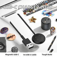 Chargeur de montre intelligente Dajiang, câble de charge magnétique USB-C de 1 m (3,3 pi), gaine en TPE PVC, conducteur en cuivre pur pour Google Watch 2