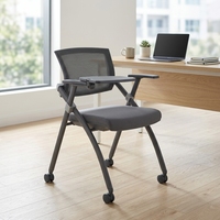 Nouvelle tablette d'écriture élégante en plastique TPEE souple, chaise de bureau, chaise de conférence, design ergonomique pour les réunions de bureau