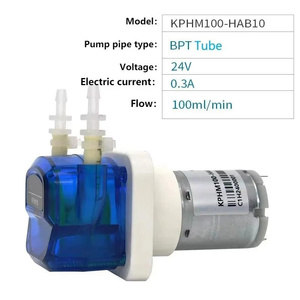 Bomba Peristáltica Pequeña KPHM100 12V/24V con Motor sin Escobillas/con Escobillas, 100ml/min, para Tratamiento de Aguas Residuales OEM - Product Image 5