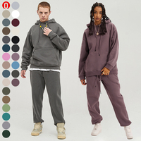 2024 nouveau blanc chaud survêtements plaine polaire unisexe coton sweats à capuche ensemble haute qualité deux pièces sweats à capuche et survêtement ensemble