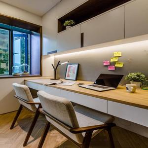 Bureau d'<span class=keywords><strong>ordinateur</strong></span> minimaliste artisanal avec étagère <span class=keywords><strong>et</strong></span> plateau de clavier coulissant – Mobilier de poste de travail <span class=keywords><strong>pour</strong></span> la maison <span class=keywords><strong>et</strong></span> l'étude - Product Image 1
