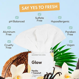 <span class=keywords><strong>Lingettes</strong></span> anti-transpirantes biodégradables pour <span class=keywords><strong>aisselles</strong></span>, enveloppées individuellement, format de poche - Product Image 2