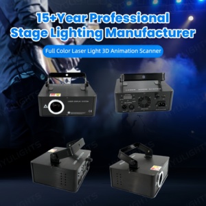 เครื่องสแกนแอนิเมชั่น 3 มิติ ระดับมืออาชีพ 1W RGB 3in1 แสงเลเซอร์สีเต็มรูปแบบ ควบคุมด้วย DMX สำหรับงานอีเว้นท์ขนาดใหญ่ ดิสโก้ - Product Image 2