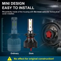 XITEM F2 tout en un ampoules de phares Led pour voiture H4 H7 H11 9005 9006 feux de voiture H1 H3 880 phares antibrouillard