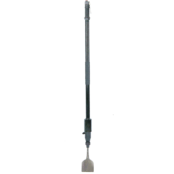 Flexible and low air consumption Handy handle length 43" (1,100 mm) covers all basic application long reach scaler