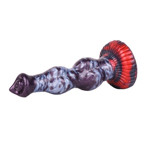 Liquid Silicone Big Knot Dog Monster Large Penis Vagina Sex Toy Fansty <b>Dildo</b> for Women With Strong Suction - Product Image 5