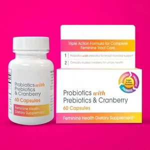 Phụ nữ Probiotics với Cranberry bổ sung D mannose khỏe mạnh nữ tính bổ sung sức khỏe Cranberry chiết xuất d-mannose máy tính bảng