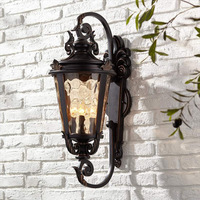 Lampe murale extérieure en fer de style européen, étanche IP65, ampoules néon E27 AC 85-265V, garantie 5 ans, éclairage de jardin