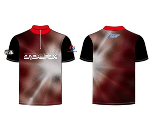 <strong>Men's</strong> Custom Made Sublimation <strong>Bowling</strong> Jersey, 1 Quarter Zipper 100% Polyester Quick Dry <strong>Bowling</strong> Polo <strong>Shirt</strong> - Product Image 4