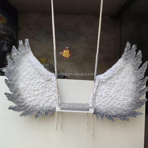 Personnalisation <span class=keywords><strong>d</strong></span>'usine grandes ailes de balançoire de plume <span class=keywords><strong>d</strong></span>'<span class=keywords><strong>ange</strong></span> géant avec base pour <span class=keywords><strong>d</strong></span>écoration de mariage <span class=keywords><strong>d</strong></span>écoration murale de toile de fond - Product Image 1