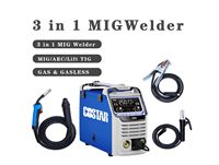 Soudeuse à arc mini MIG/MAG/TIG/MMA sans gaz, nouvelle, acceptable pour l'OEM, 220V, inverseur CC, 200A, machine à souder COSTAR