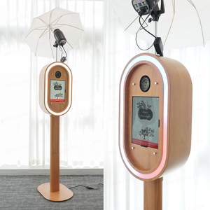 Precioso Retro Vintage Wood Paint iPad y DSLR Photobooth Shell Metal Impresión instantánea Máquina <span class=keywords><strong>de</strong></span> selfie Ovalada para <span class=keywords><strong>alquiler</strong></span> <span class=keywords><strong>de</strong></span> eventos - Product Image 2