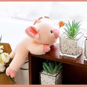 ใหม่ตุ๊กตาหมูของเล่นยัดไส้น่ารักท่าทางการนั่งกระเป๋าจี้หมูจี้ของขวัญตุ๊กตาสร้างสรรค์ - Product Image 2