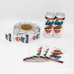 FX Sticker Sheet Custom Juice Label for Bottles Printed Water Bottle Stickers <b>Self</b> <b>Adhesive</b> logo Double Sided Sticker - Product Image 2