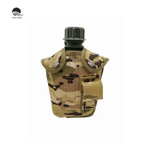 Camouflage Logo Portable Olive Tactical Kettle Water Bottle For Outdoor