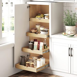 Cajones Extraíbles de Madera Maciza <span class=keywords><strong>para</strong></span> Organización de Gabinetes de Cocina, Bandeja Deslizante de Madera <span class=keywords><strong>para</strong></span> el Hogar - Product Image 5