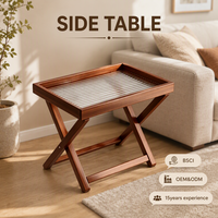 Table basse en bois moderne et contemporaine pour salon d'appartement avec rangement, écologique et facile à nettoyer