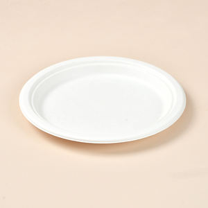 As melhores vendas descartáveis <span class=keywords><strong>Eco</strong></span> <span class=keywords><strong>Friendly</strong></span> Talheres Sugarcane Bagasse 9 polegadas papel redondo servindo placa biodegradável - Product Image 1