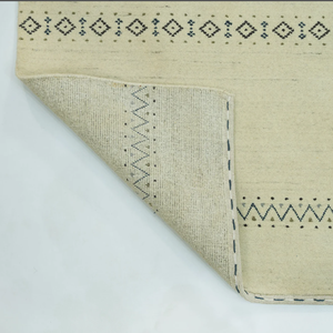 Authentic <b>Gabbeh</b> Wool <b>Rug</b> With Geometric Motifs And Earth Toned Colors Ideal For Living And Bedroom Spaces - Product Image 3