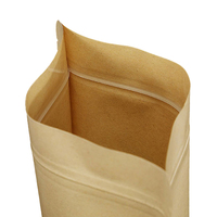 Sacs en papier kraft refermables et étanches pour snacks, noix, aliments secs, sucre – Emballage à fermeture éclair avec fenêtre, pochette autoportante