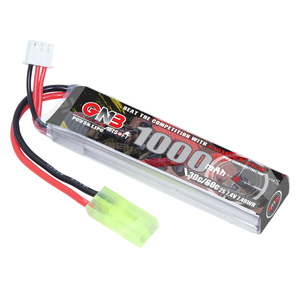 GNB GAONENG 1000MAH 2S 7.4V 30C 60C Baterai LiPo RC AirSoft Konektor Mini Tamiya Baru Dirilis Mendukung OEM Rebrand - Product Image 1