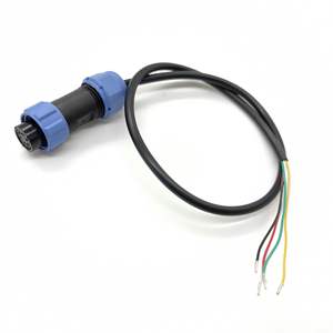 Conjunto de Cable de conector electrónico de aviación impermeable WEIPU SP21 2P 3P 4P 5P 7p 9pin 12pole Cable a enchufe y enchufe de cable - Product Image 6