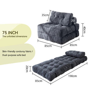 Umwelt freundliches großes Hunde bett Sofa Menschliches Haustier bett Tragbares Kompression ssofa Hunde matte Klappbarer bequemer Vakuum-Roll beutel - Product Image 5