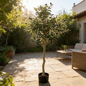 Árboles de Olivo Artificiales de Plástico para Uso en Interiores/Exteriores, Decoración para Bodas y Navidad, Fácil Montaje - Product Image 5