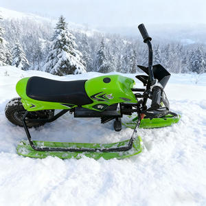 子供用電動スノーモービル/スキーカー/スノーレーサーブレーキ大人用プラスチック製スノースクーター60kg - Product Image 5