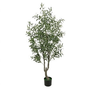 Accesorios Decorativos para el Hogar, Árbol de Olivo Artificial, Planta Artificial en Maceta Bonsái, Objetos Decorativos para Fiestas, Bodas y Eventos - Product Image 5