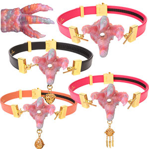 Alliage de zinc la poignée de dieu <span class=keywords><strong>avec</strong></span> couleur en forme de griffe produit Silicone Bondage jouets bouche Gag Sex Toy pour le sexe en gros - Product Image 1