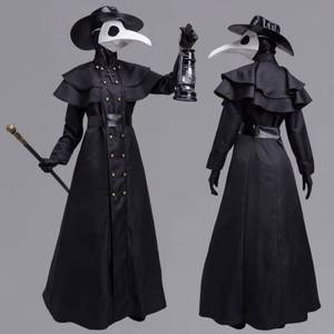 Disfraz de Doctor de la Peste Medieval Steampunk para Adultos, Disfraz de Hombre Pájaro con Pico de Cuervo para Halloween, Cosplay, Fiestas y Actuaciones en Escenario - Product Image 1