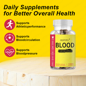 60 Cápsulas BLOOD, Suplemento Herbal Natural <span class=keywords><strong>para</strong></span> el Apoyo Inmunológico, Presión Arterial, Salud Ósea y Hepática, Rendimiento Atlético y Circulación - Product Image 4
