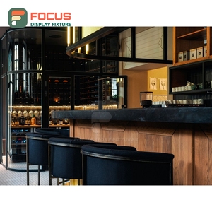 Boutique Coffee Merchandise Display Rack Wood Base <b>Frame</b> Biscuit Snack Display Bagged Coffee Display Rack - Product Image 4