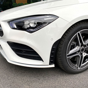 Mercedes-Benz CLA-Class C118 Front Bumper Air Intake Blade Piano Black Plastic Weather Shield Exterior Modification - Product Image 2