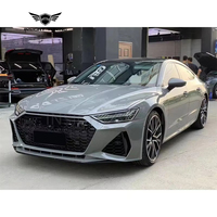 Kit carrosserie de haute qualité en plastique PP, nouveau diffuseur arrière et jupes latérales avec clips pour Audi A7 2019-2022, transformation en RS7