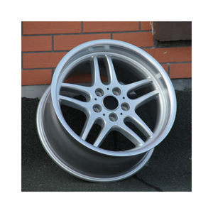 Offre Spéciale pour <span class=keywords><strong>BMW</strong></span> E39 <span class=keywords><strong>E38</strong></span> E46 E60 E30 E90 roues décalées à lèvre profonde 5x120 jantes de 18 pouces roues de voiture de tourisme en alliage classique argenté - Product Image 5