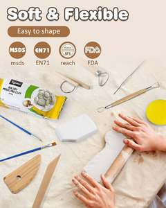 <span class=keywords><strong>Kit</strong></span> <span class=keywords><strong>de</strong></span> pâte à modeler Secolorart, <span class=keywords><strong>kit</strong></span> <span class=keywords><strong>de</strong></span> bricolage à domicile, <span class=keywords><strong>kit</strong></span> <span class=keywords><strong>de</strong></span> <span class=keywords><strong>poterie</strong></span> en argile, <span class=keywords><strong>kit</strong></span> d'argile auto-durcissante <span class=keywords><strong>pour</strong></span> adultes et débutants - Product Image 5