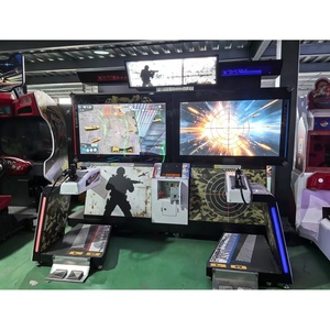 Máquina <span class=keywords><strong>de</strong></span> Arcade <span class=keywords><strong>de</strong></span> Disparos con Pantallas Dobles, <span class=keywords><strong>Simulador</strong></span> <span class=keywords><strong>de</strong></span> Tiro Operado con Monedas para Centros <span class=keywords><strong>de</strong></span> <span class=keywords><strong>Juego</strong></span>, FEC, Parques <span class=keywords><strong>de</strong></span> Diversiones, Adultos y Niños - Product Image 1
