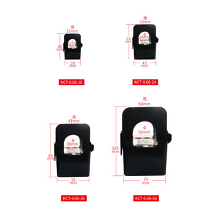 หม้อแปลงกระแสแบบเปิด KCT 0.66 16 24 36 50 แบบ Snap On สำหรับการวัดทางไฟฟ้า - Product Image 1